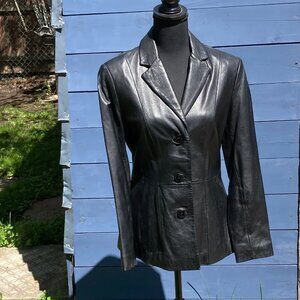 Vintage Wilsons Leather Jacket Blazer Size Small Spring Office Daily Wear